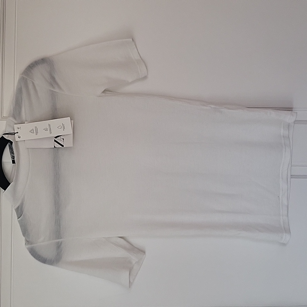 Ladies white high neck t shirt